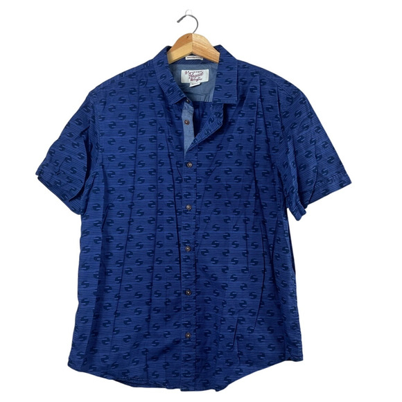 Men's Blue Original Penguin Button Up Polo XL - Picture 1 of 5